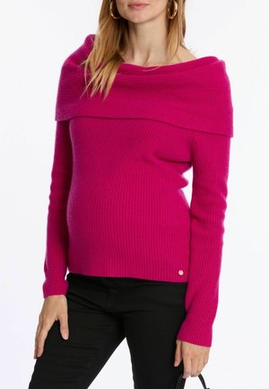 MATERNITY AND NURSING KIM - Strickpullover - fushia