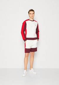 Lacoste ELEVATED COLORBLOCK - Sudadera - flour/red-spleen