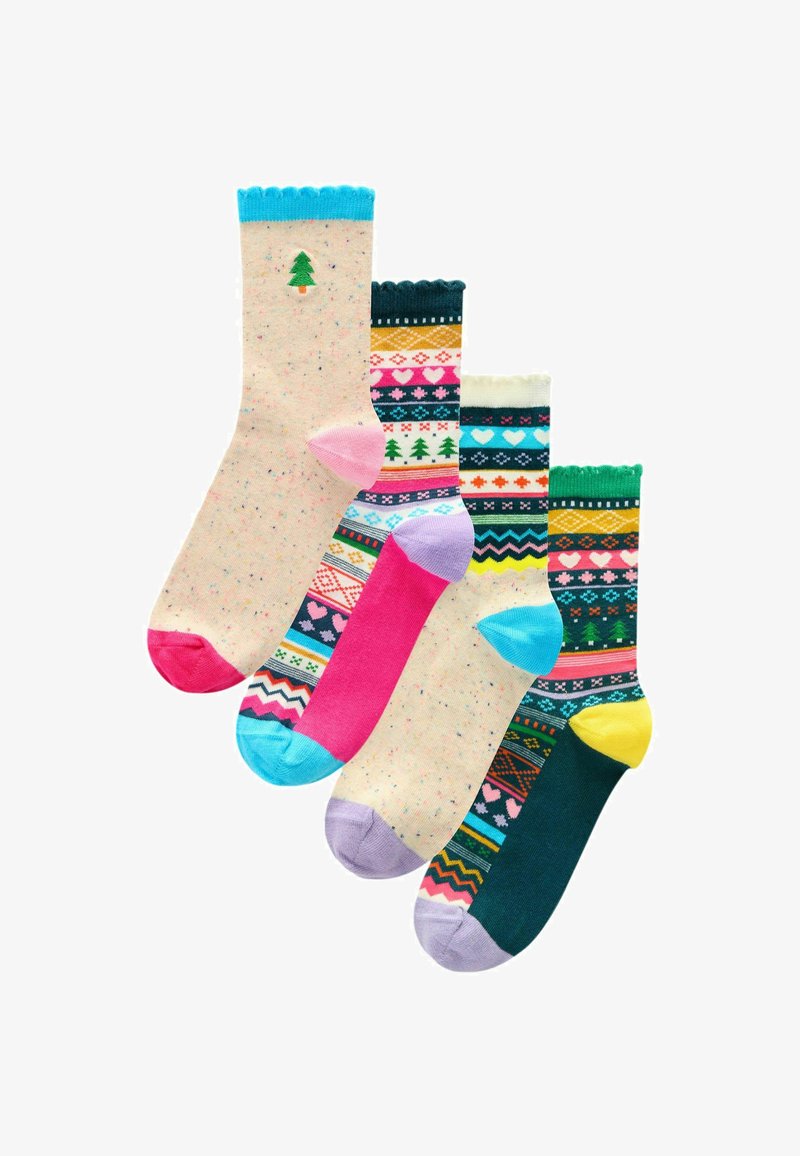 Next CHRISTMAS PATTERN 4 PACK. REGULAR FIT - Sokken - rainbow fairisle
