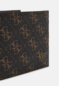 Guess MITO BILLFOLD WITH COIN - Lommebok - dark brown/ochre