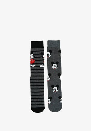 Disney, 2ER PACK DISNEY MICKEY MOUSE SOCKEN SNEAKER STRÜMPFE - Calze - grau