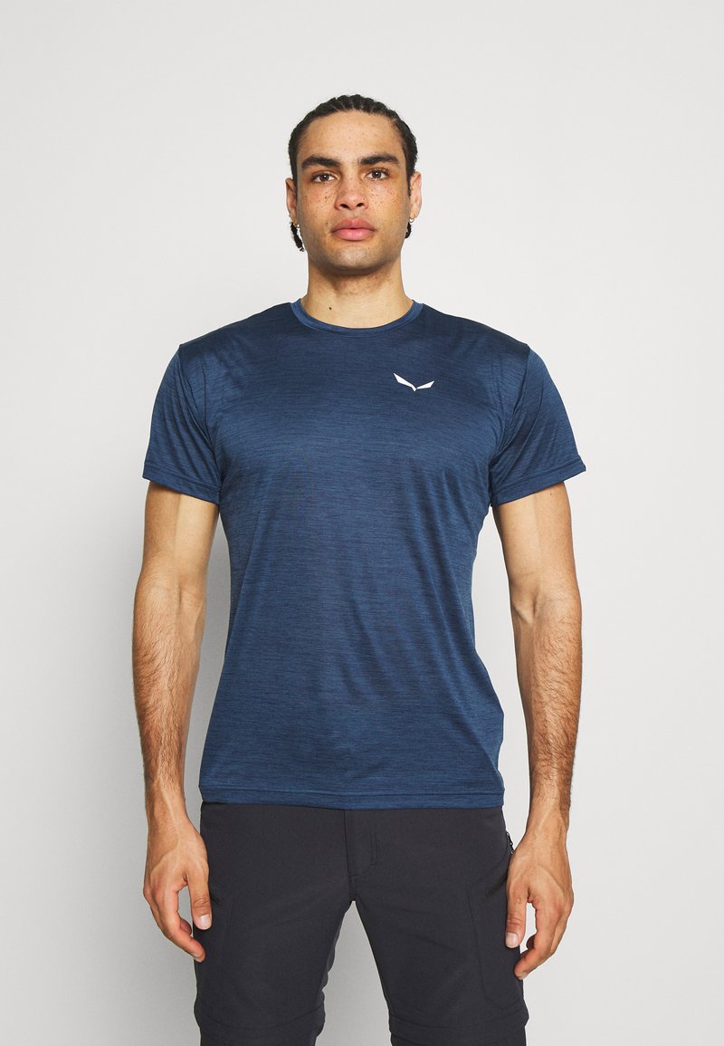 Salewa - PUEZ MELANGE DRY TEE - Sports T-shirt - dark denim melange, Enlarge