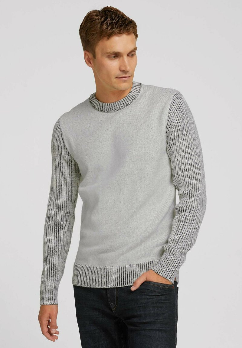 TOM TAILOR Strickpullover - grey
