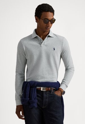 CUSTOM SLIM FIT MESH POLO SHIRT - Πόλο - andover heather