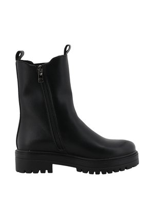 TOM TAILOR, STIEFEL - Bottines à plateau - black