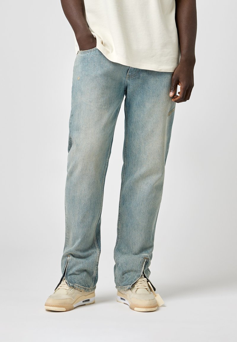 EIGHTYFIVE ZIPPED Bootcut jeans sand storm blue/lightblue denim