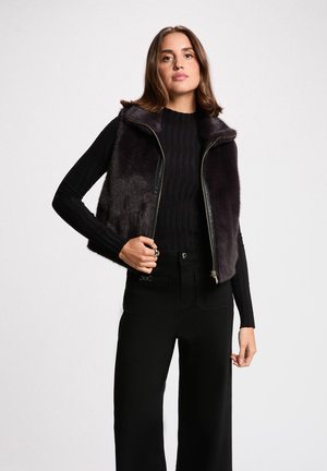 Morgan, MORGAN MORGAN SLEEVELESS JACKET - Chaleco - noir
