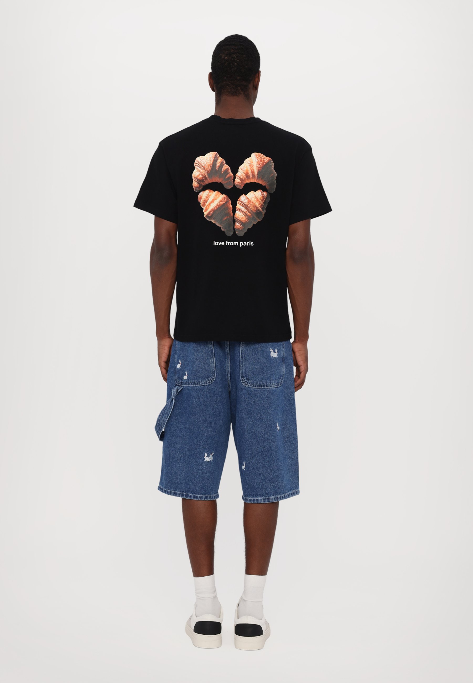 Carne Bollente CROISSANT CRUSH UNISEX - Print T-shirt - black