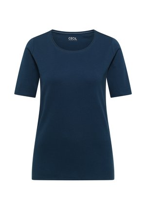 Cecil, T-SHIRT IN UNIFARBE - T-shirt basic - moonlight blue