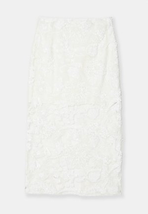 AKNVAS LILLIA DOUBLE LAYERED TROUMBLE SKIRT - Maxi skirt - white
