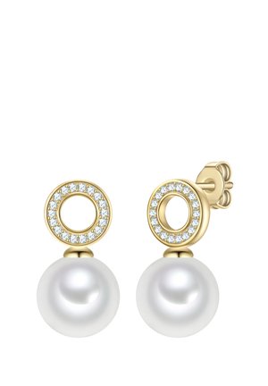 MUSCHELKERNPERLE ZIRKONIA RAFAELA DONATA - Náušnice - gelbgold