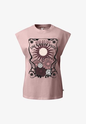 QS, T-SHIRT - T-Shirt print - pink