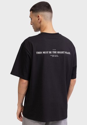Redefined Rebel ABRAHAM BOXY FIT - T-shirts print - black