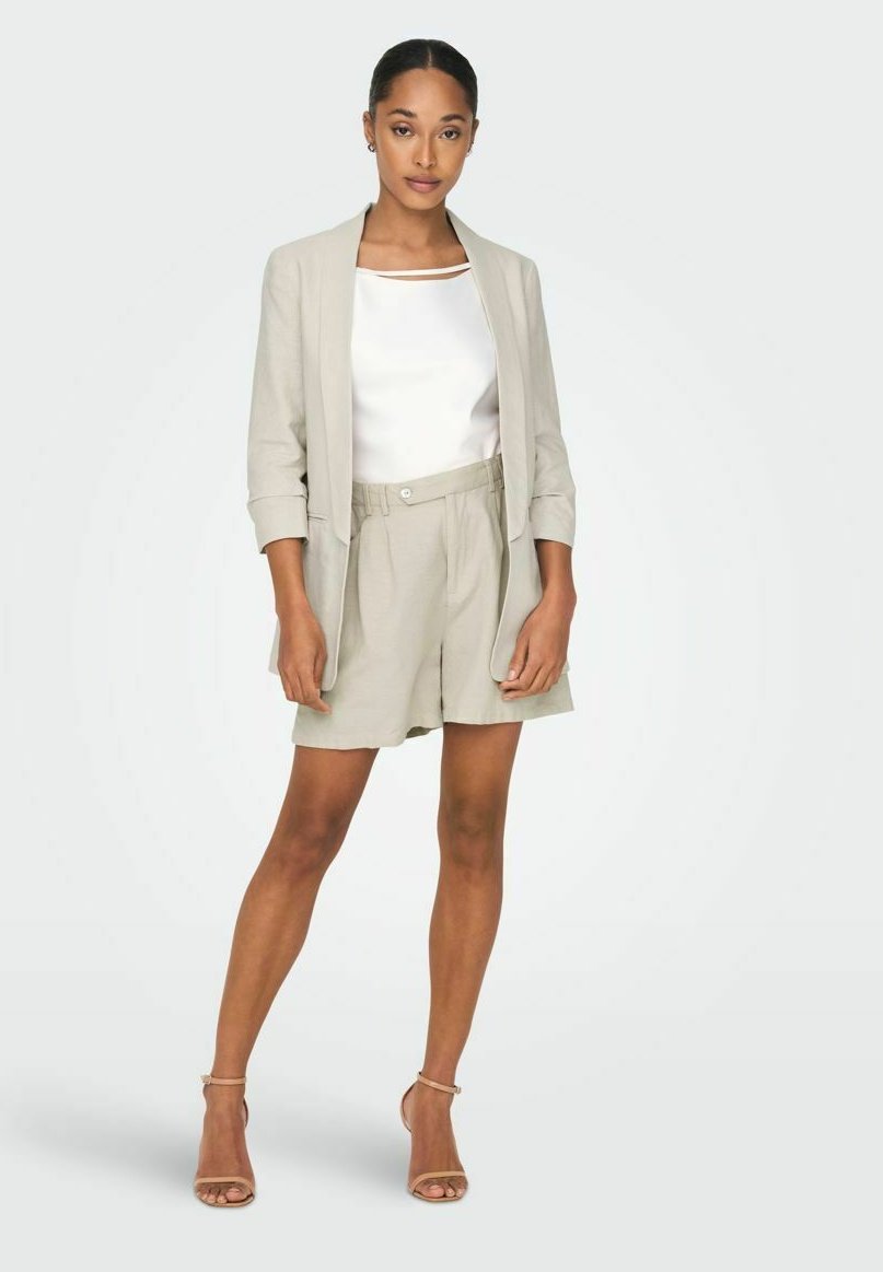 ONLY High Waist Stripe Shorts 2er Pack – Schwarze Damen-Shorts Im Set