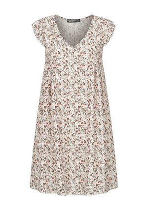 Cloud 5ive V-NECK - Freizeitkleid - white