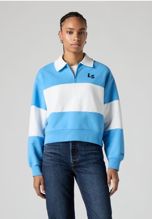 Levi's® BANKS ZIP - Felpa - azure blue/bright white