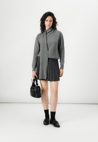 Vero Moda VMMARINA SKATER - Minikjol - dark grey