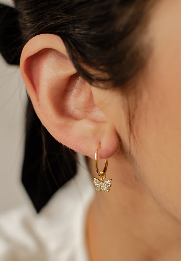 SPARKLE HOOP - Ohrringe - goldfarben