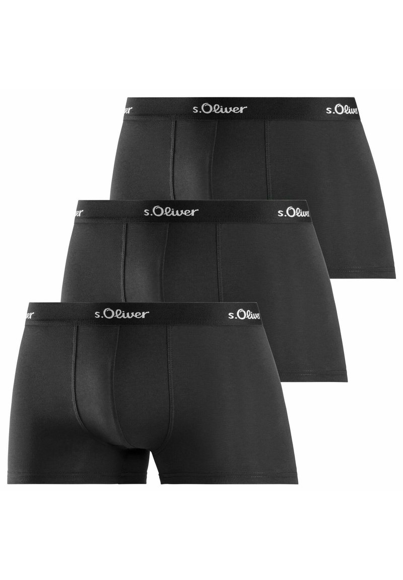 s.Oliver BASIC 3 PACK - Trunks - schwarz