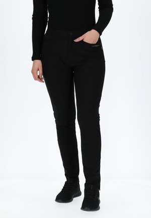 ON COURSE STRETCH PANTS W - Friluftsbyxor - black