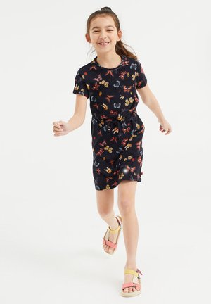 MET VLINDERDESSIN - Vestido informal - black