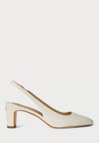 KLAIRE LEATHER SLINGBACK PUMP - Pumps - soft white