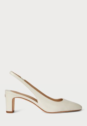 KLAIRE LEATHER SLINGBACK PUMP - Saltos clássicos - soft white