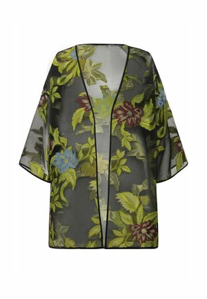 Ulla Popken FLORAL  - Lichte jas - black