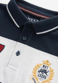 Next COLOURBLOCK SHORT SLEEVES - Polosärk - red blue
