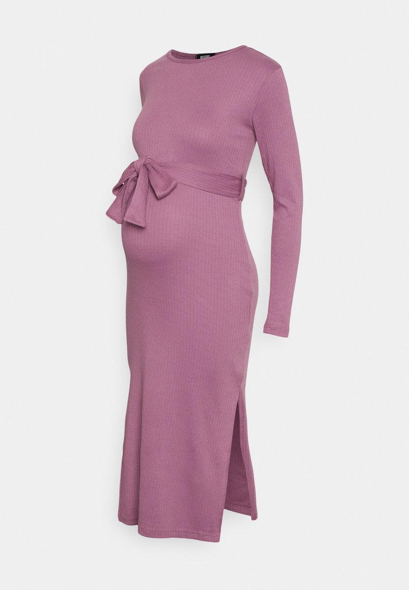 Damen Kleider | Missguided Maternity MATERNITY BELTED SPLIT SIDE MIDI DRSSJerseykleiddusky pink/pink - WH75012 Damen Kleider | Missguided Maternity MATERNITY BELTED SPLIT SIDE MIDI DRSSJerseykleiddusky pink/pink - WH75012