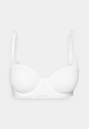 BANDEAU MIT SCHALE - UNIQUE MICRO - trägerloser/variabler BH - weiss