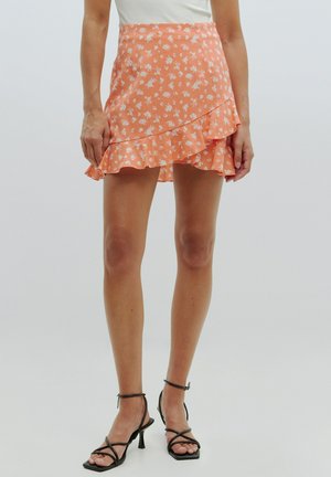 EDITED CHARLIE - Minirock - orangemeliert mischfarben