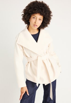 HIGH NECK SHORT JACKET - Jachetă de vară - creme