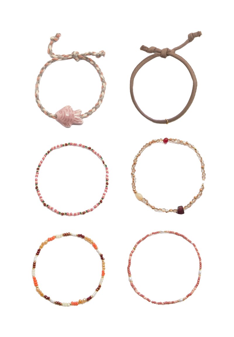 PULL&BEAR 6 PACK  - Zapestnica - pink
