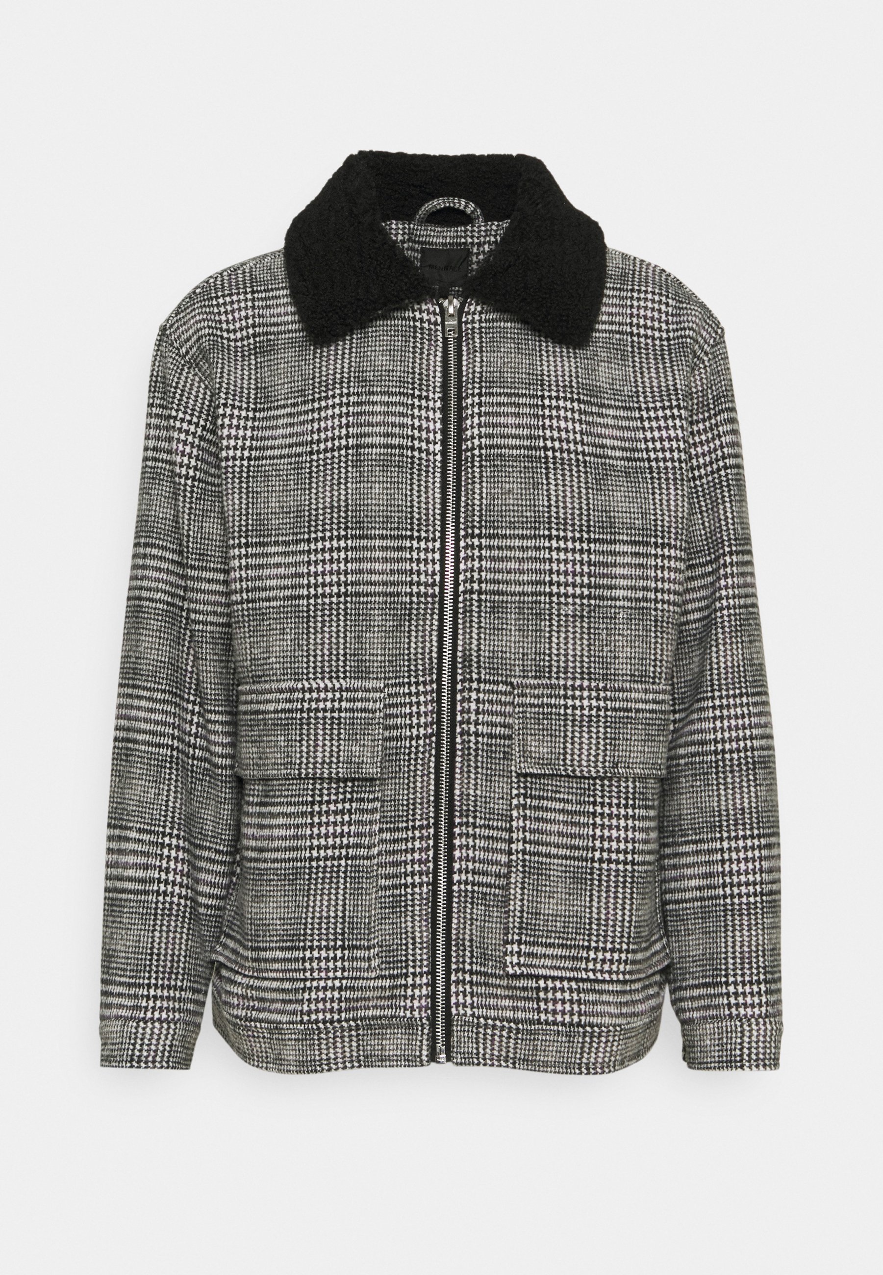 borg collar jacket womens