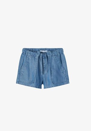 BAGGY FIT - Denim shorts - medium blue denim