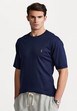 SOFT COTTON CREWNECK T-SHIRT - Basic T-shirt - refined navy