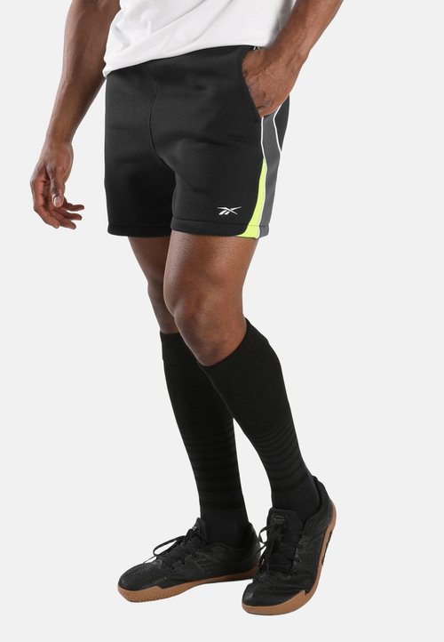 Reebok SIDEWINDER FOOTBALL SWEAT 7" SHORTS-BLACK - Sports shorts - black grey digital lime — foto 5