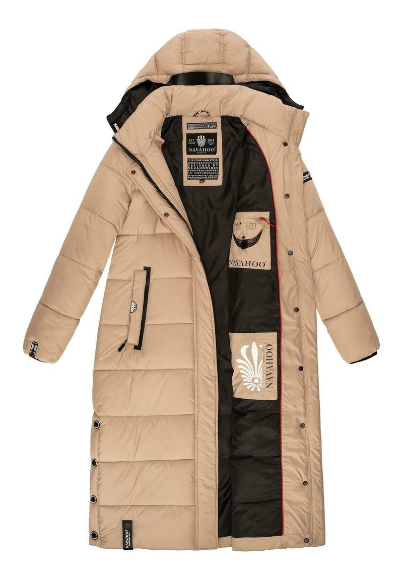 Navahoo WAFFELCHEN - Wintermantel - dark red/donkerrood