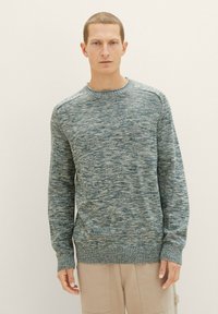 TOM TAILOR - OPTIK - Pullover - dusty dark teal mouline Image miniature 1