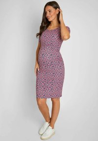 JoJo Maman Bébé FLORAL PRINT MATERNITY NURSING - Rochie de zi - pink