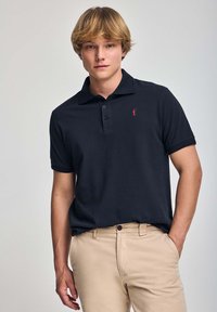 REGULAR FIT THREE BUTTONS - Polo shirt - navy