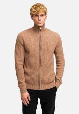 DORSEY ZIP - Strickjacke - wood smoke