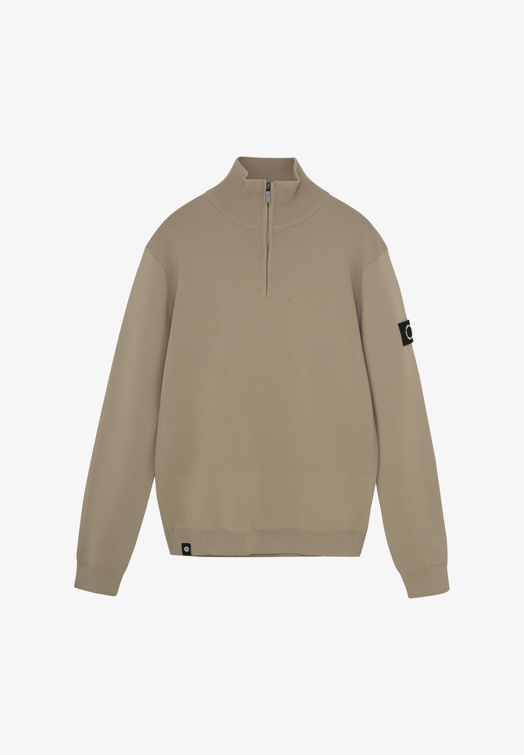 Rellix ZIP COLLAR Striktrøje weathered teak/sand - Main Image