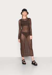 Weekday SHAE SEAM DRESS - Vestido comprido - brown/black