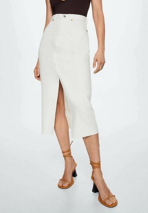Mango A-line skirt - white