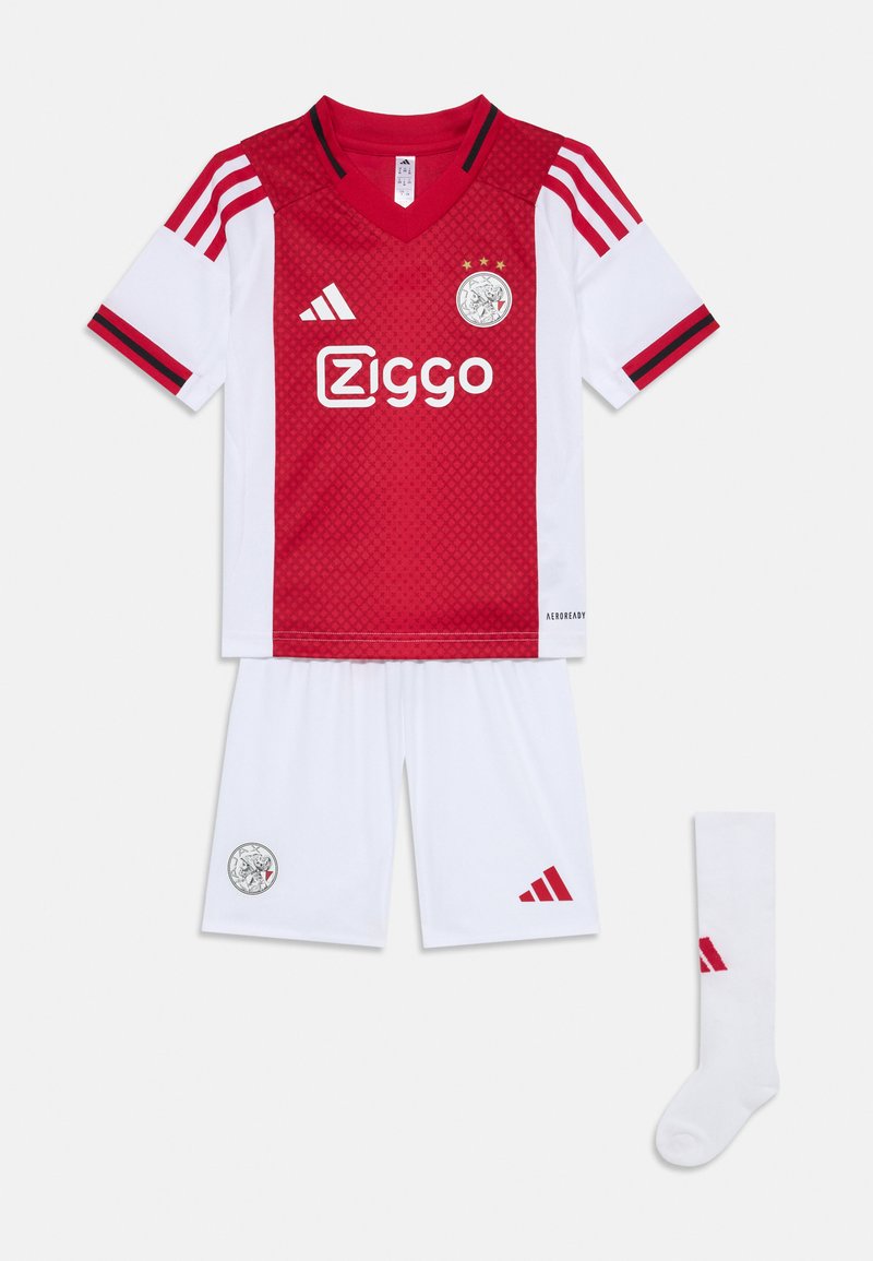 adidas Performance AJAX AMSTERDAM 25/26 HOME UNISEX SET - Vereinsmannschaften - white