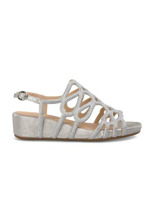 Sandali con zeppa - plateado