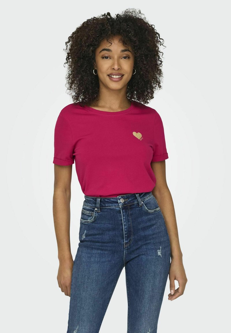 ONLY ONLKITA LIFE NOOS - T-shirt con stampa - granita