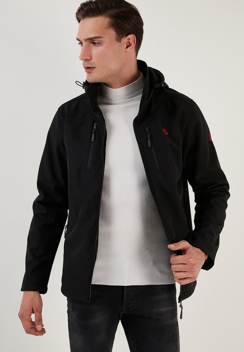 Buratti SLIM FIT - Āra jaka - black
